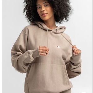Womens oversized reverse weave hoodie, size S.